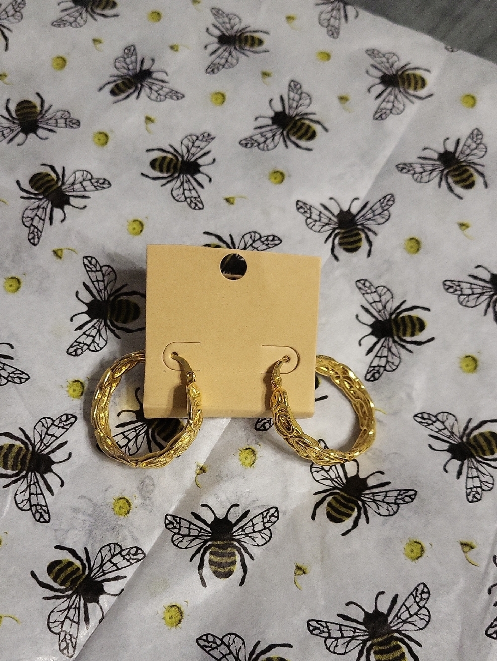 Gold Braided Hoop Earrings - Women Jewelry